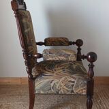 20th century neo-Renaissance style walnut armchair