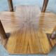 Art deco style serving table in walnut veneer