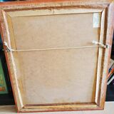 Oil on canvas vase of flowers