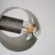 Hanging lamp 4 brushed metal lights space age 70s