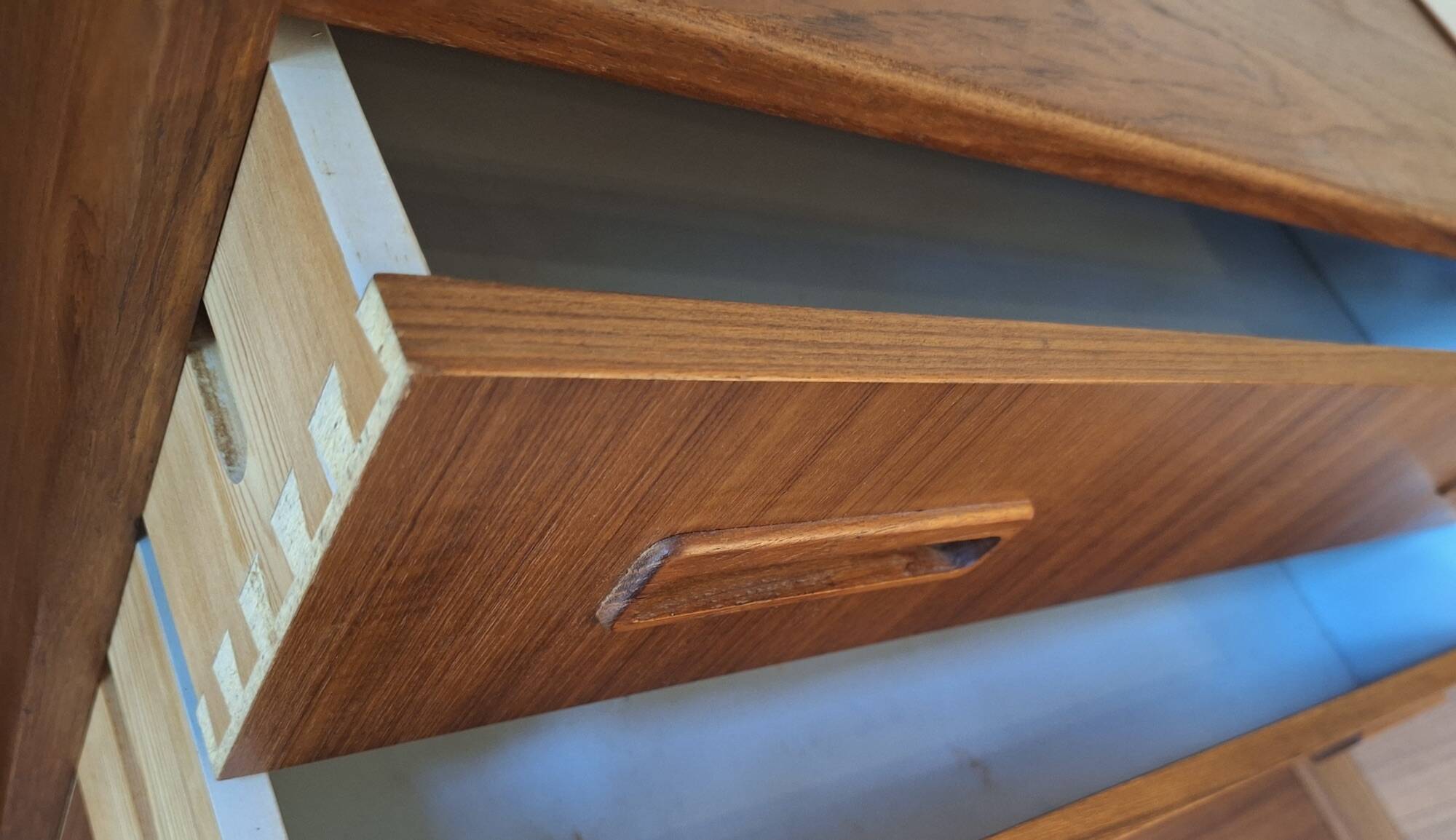 Teak chest of 7 drawers by Borge Dam, Denmark 1960s