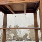 Oak console side table