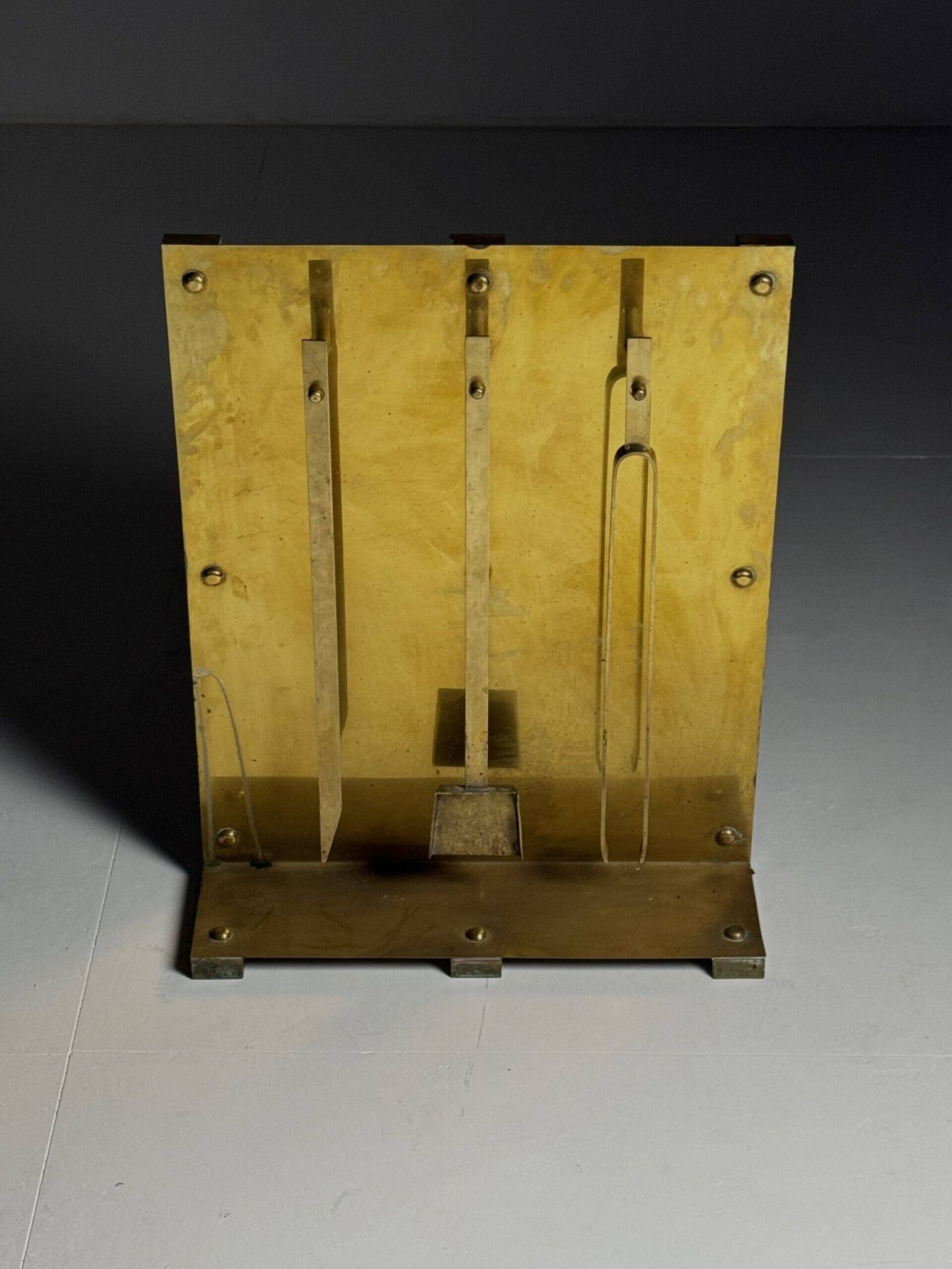 Brass fireplace set 1960s