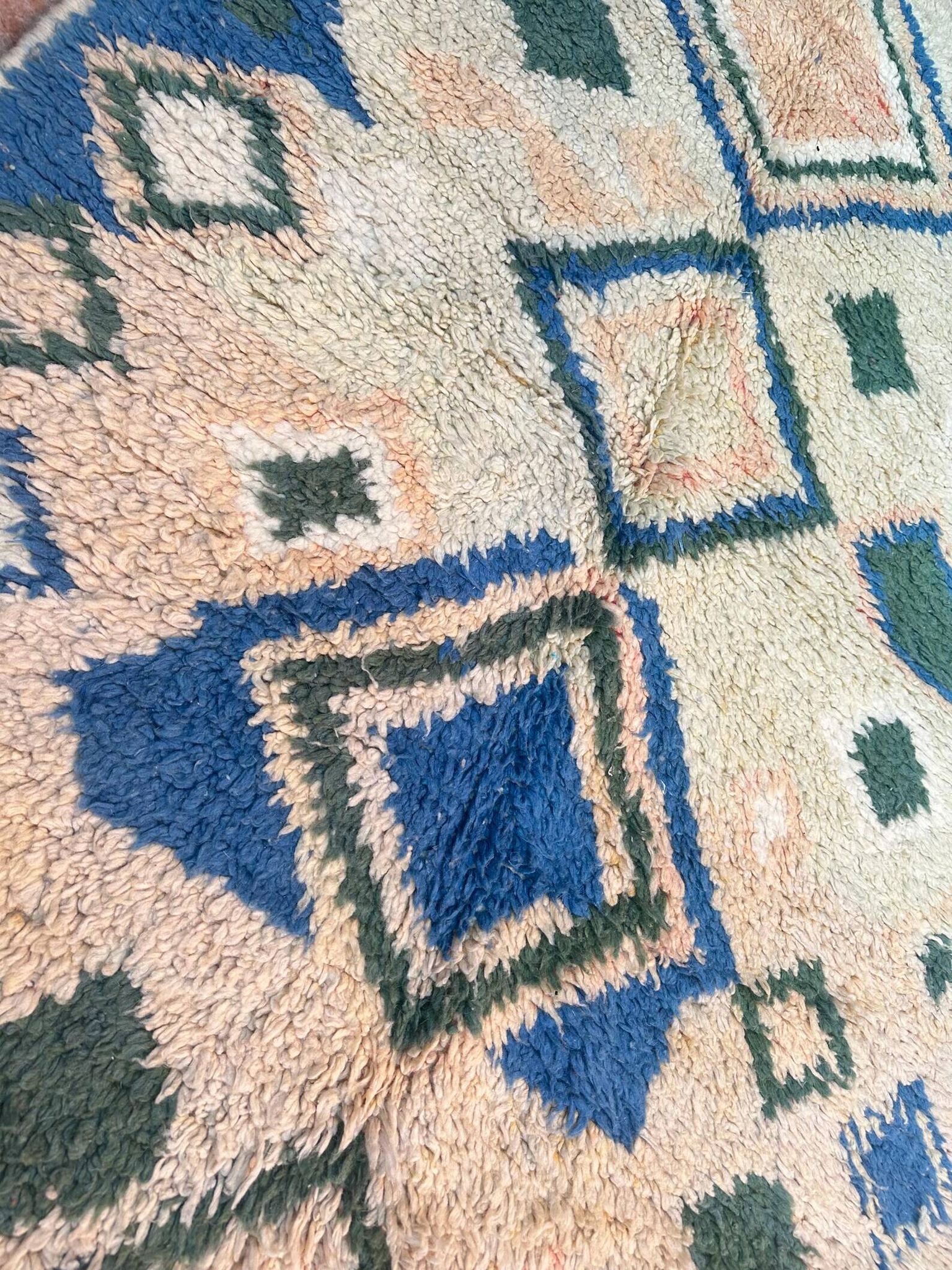 Authentic Moroccan Berber rug, Azilal brand new and colorful, 243x140cm