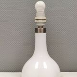 Helios table lamp, teardrop shaped, made of white opal glass. 1986 Denmark
