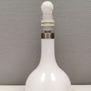 Helios table lamp, teardrop shaped, made of white opal glass. 1986 Denmark