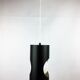 Vintage black metal suspension 1960