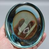 Cendrier vintage sommerso verre de murano flavio poli seguso italie 1970
