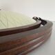 Mid-century wooden and glass framed ceiling light, 1950s, Germany