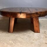 Brutalist Coffee Table Around Sleepers Rustic