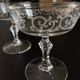 6 Art deco champagne glass France