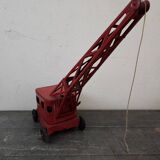 Jouet Ancien : Grue En Métal Joustra - Vintage Collection - Pièce De Musée