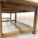 XXL farmhouse table in solid oak 350 cm - Reconstruction Style - 1950s