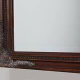 Miroir ancien à facettes en bois sculpté, France, années 1850