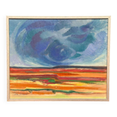 Original Swedish Acrylic On Canvas – “Ovädersmoln” By Ola Gerhardt