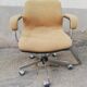 Vintage office chair yellow fabric