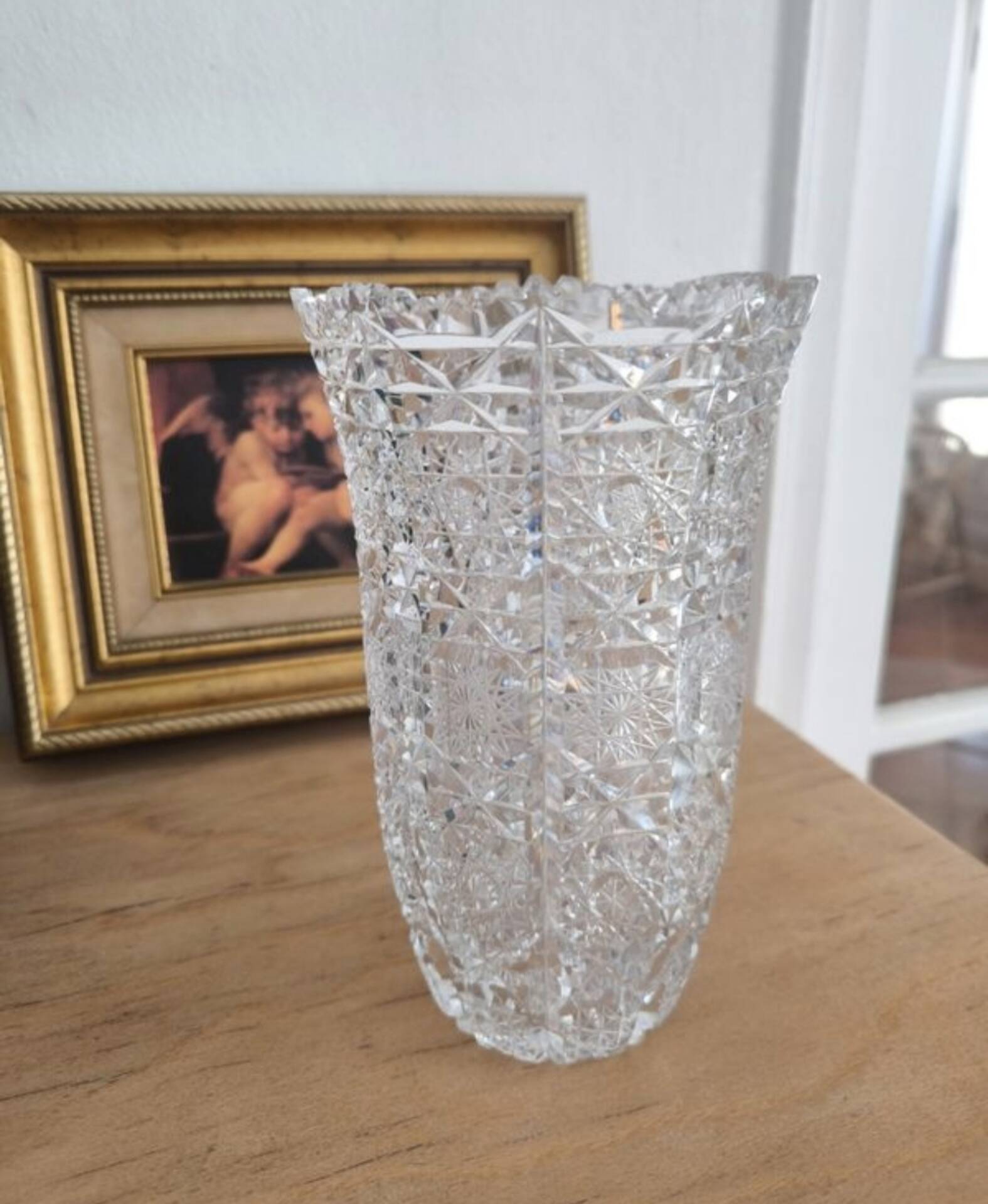 Vintage cut crystal vase – Schott Zwiesel