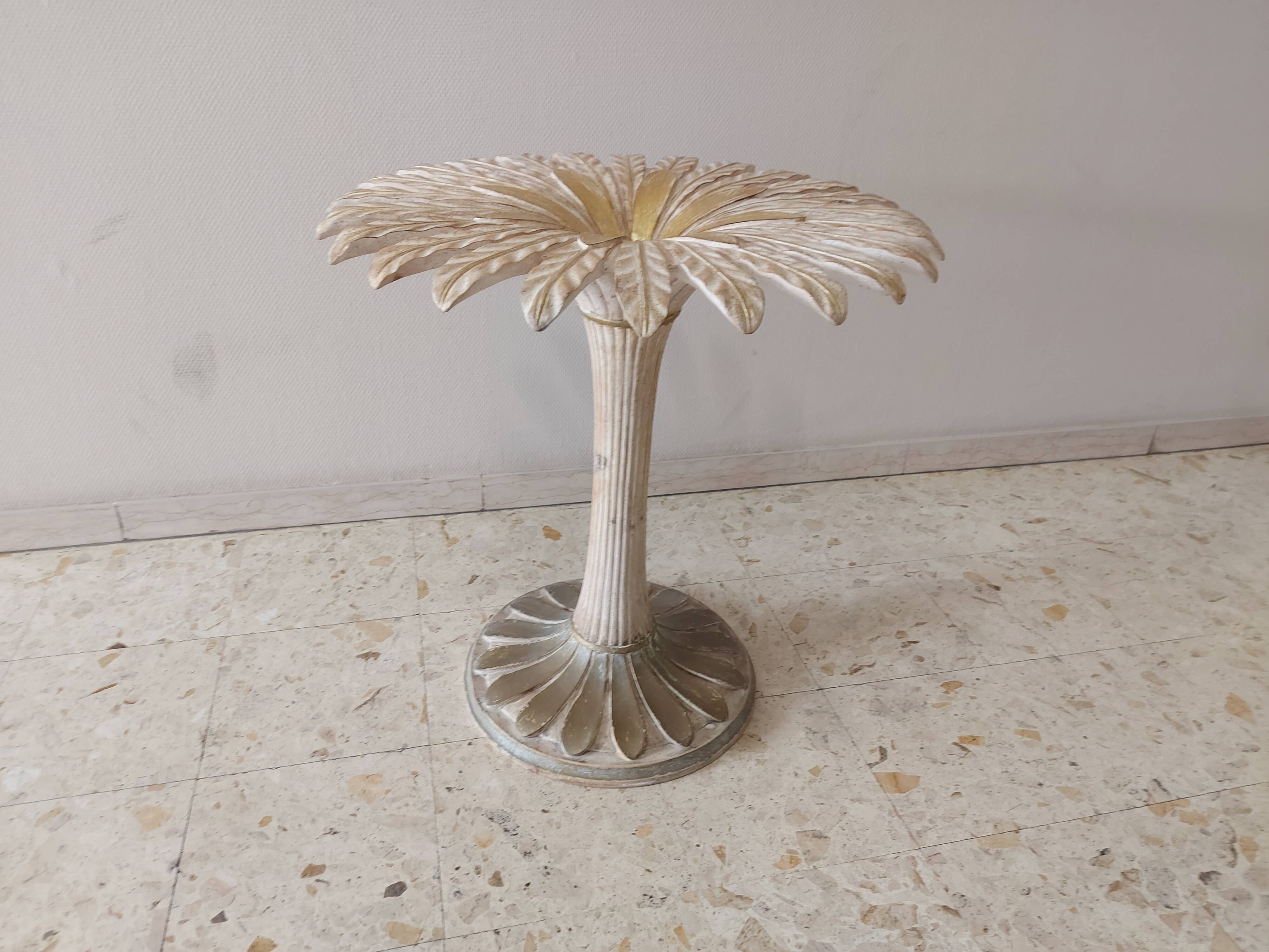 Italian daisy table 60s, 70'S design table Chelini Florence
