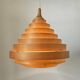 Midcentury Veneer Pendant in style of Hans-Agne Jakobsson, Denmark, 1970s