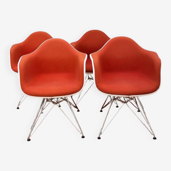 Ensemble de 4 fauteuils Dar par Charles et Ray Eames années 50