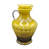 Italian opaline vase with molded pattern