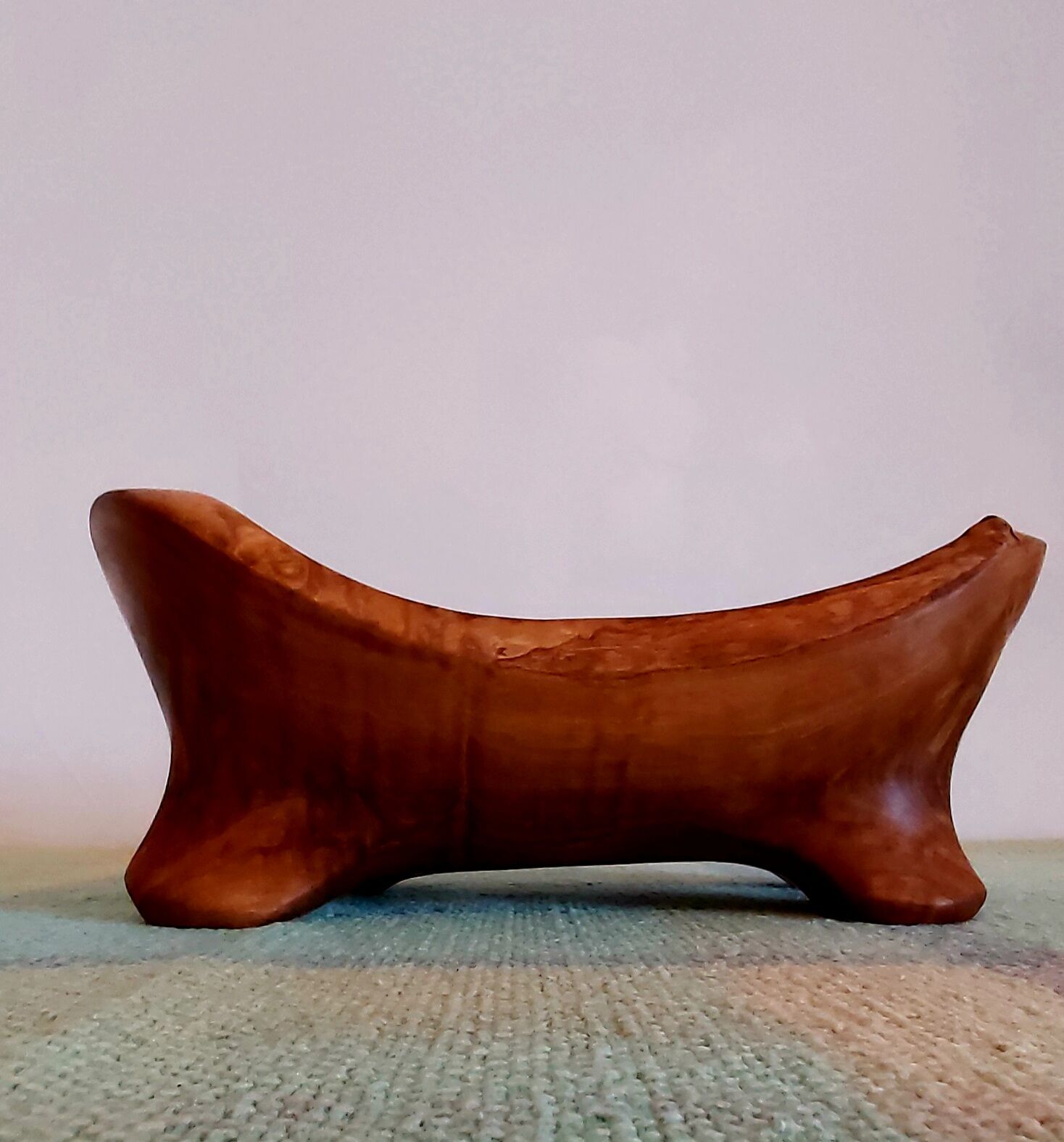 70's olive wood cut