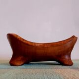 70's olive wood cut