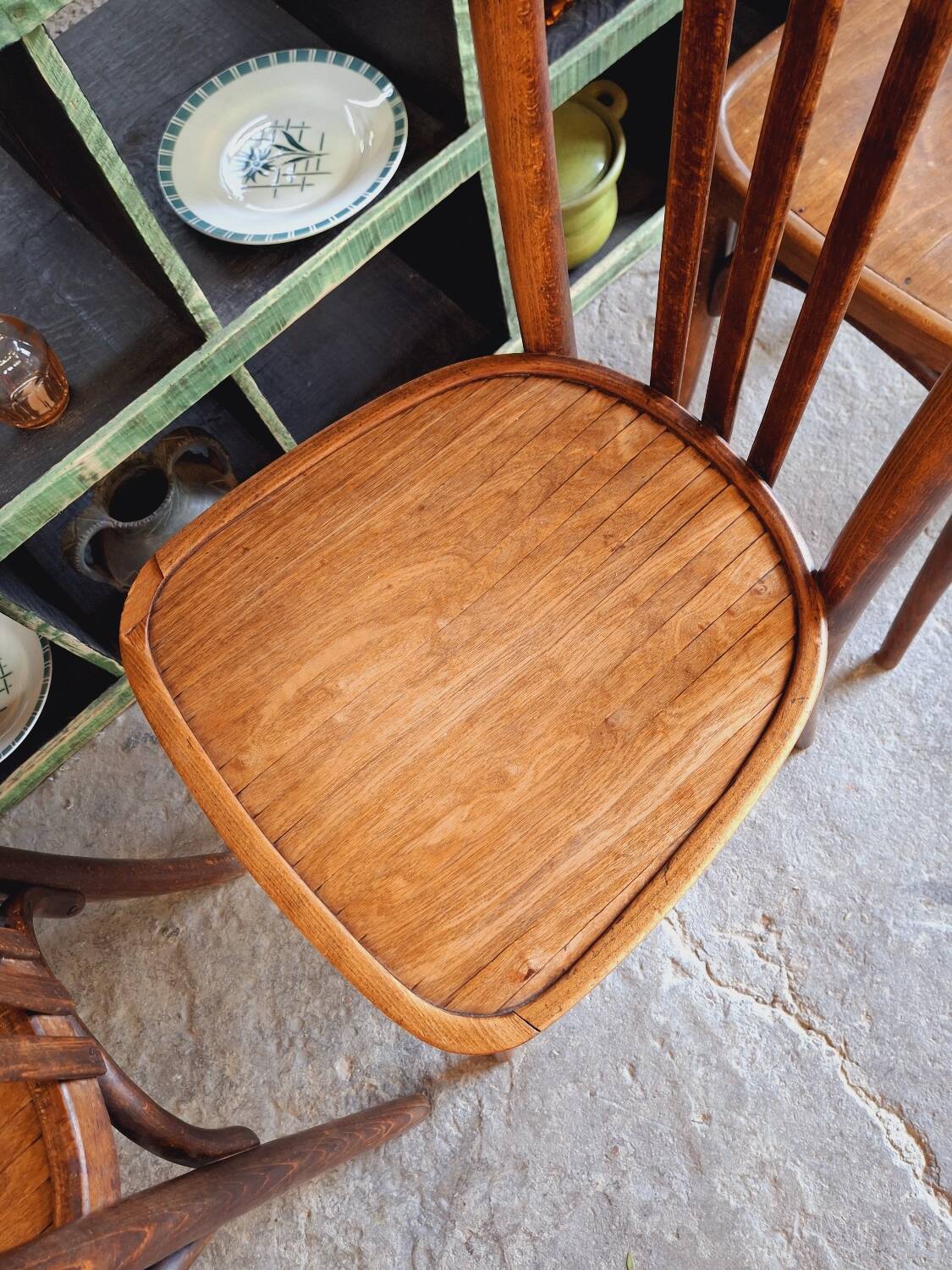 Old bistro chairs