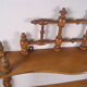 Napoleon III wall shelf in asian bamboo-style blond wood with 3 XIX trays