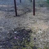 Industrial iron and wood table