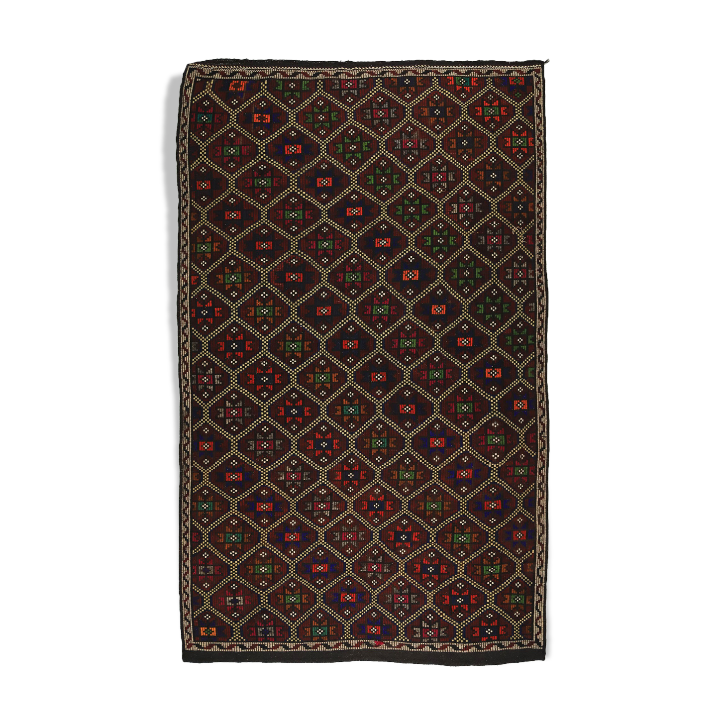 Anatolian handmade kilim rug 291 cm x 180 cm