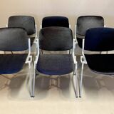 Set of 6 "GIANCARLO PIRETTI" chairs.