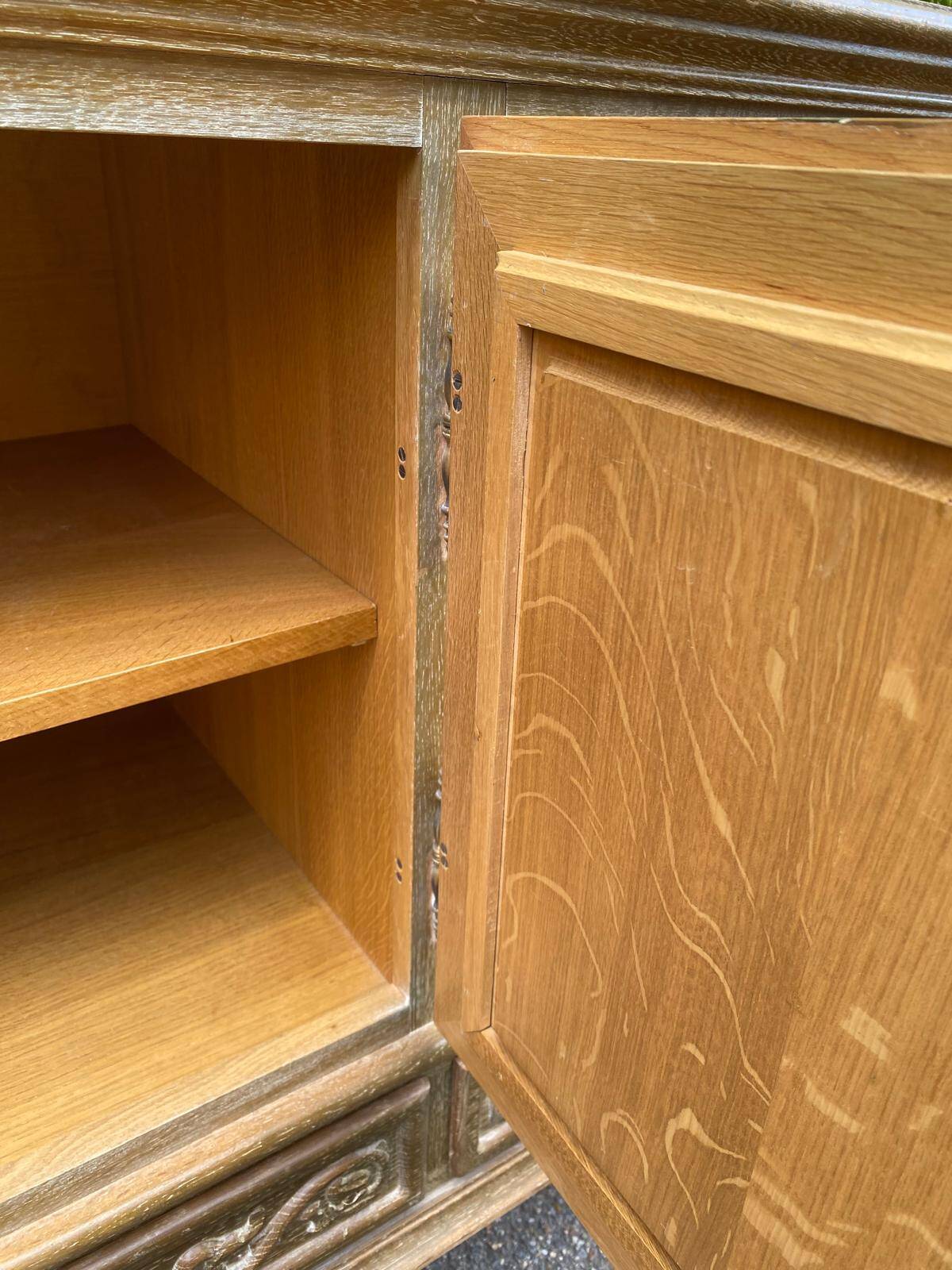 Spanish Renaissance patinated solid wood sideboard