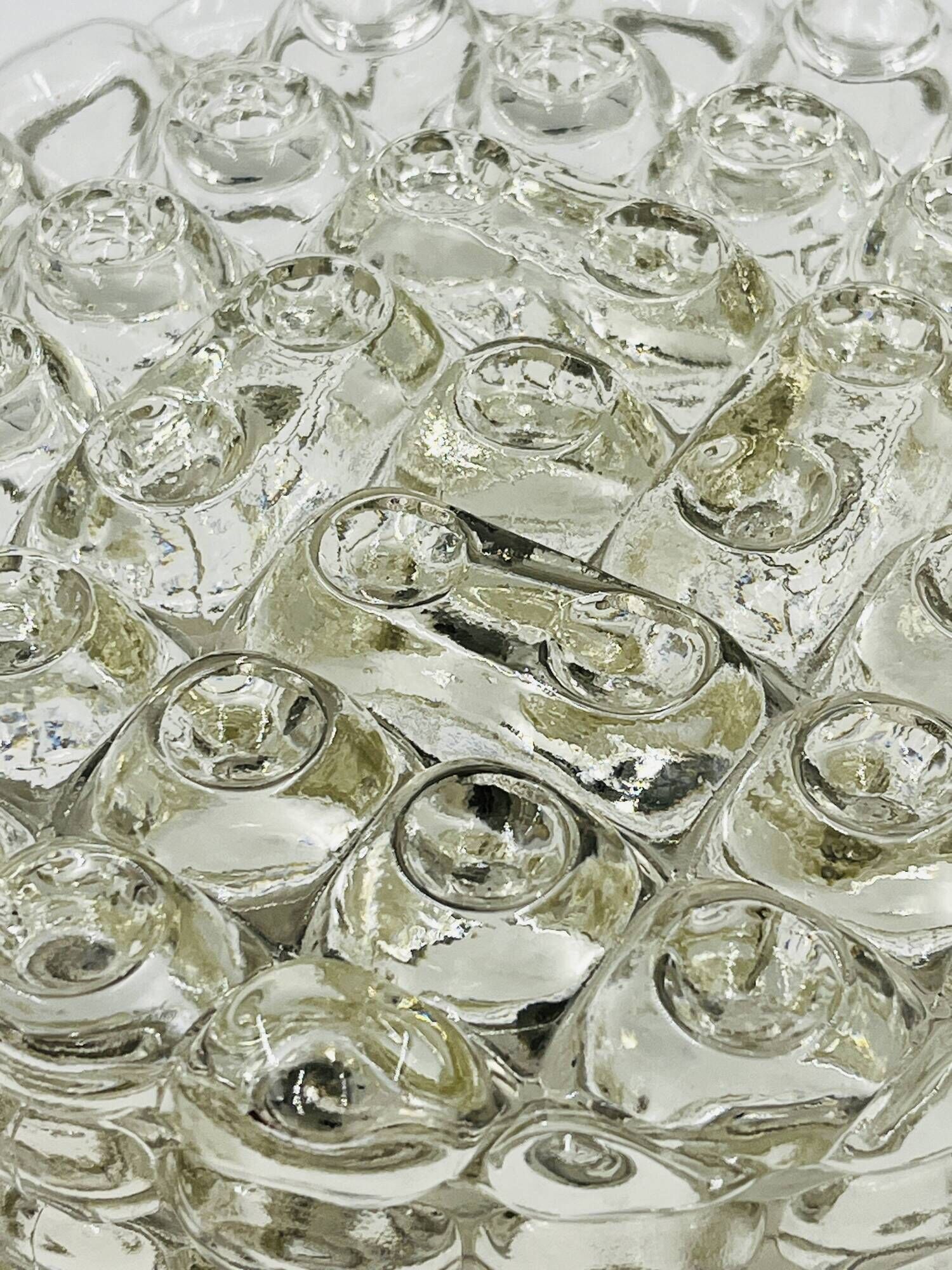 Moulded glass ceiling light Erco