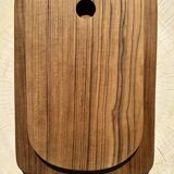 Rounded rectangular monoxyl teak cutting or presentation board L:34