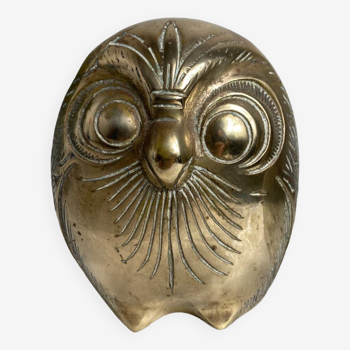 Large brass owl