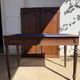 Antique Louis XVI style desk - blue felt top
