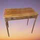 Table, bureau d'appoint sculpté, 1 tiroir