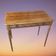Table, bureau d'appoint sculpté, 1 tiroir