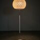 German Mid-Century Floor Lamp with Globe Shade, 1960s