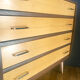 Commode vintage pieds compas