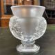 Lalique vase in frosted crystal, Saint Cloud model.
