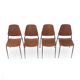 Vintage bent plywood chairs, 1960s, set of 4
