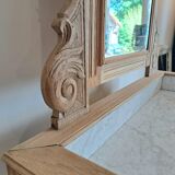 Bathroom cabinet with marble top in Henri II style