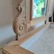 Bathroom cabinet with marble top in Henri II style