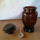 Lever amber Apothecary bottle