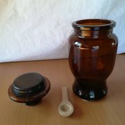 Lever amber Apothecary bottle