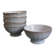 Bols côtelés en porcelaine de Chauvigny, Fernand Deshoulières