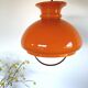 Suspension vintage suspension opaline "Orange"