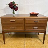 Mid-Century Retro Vintage Sideboard by Europa Furniture 1960  Four Drawers